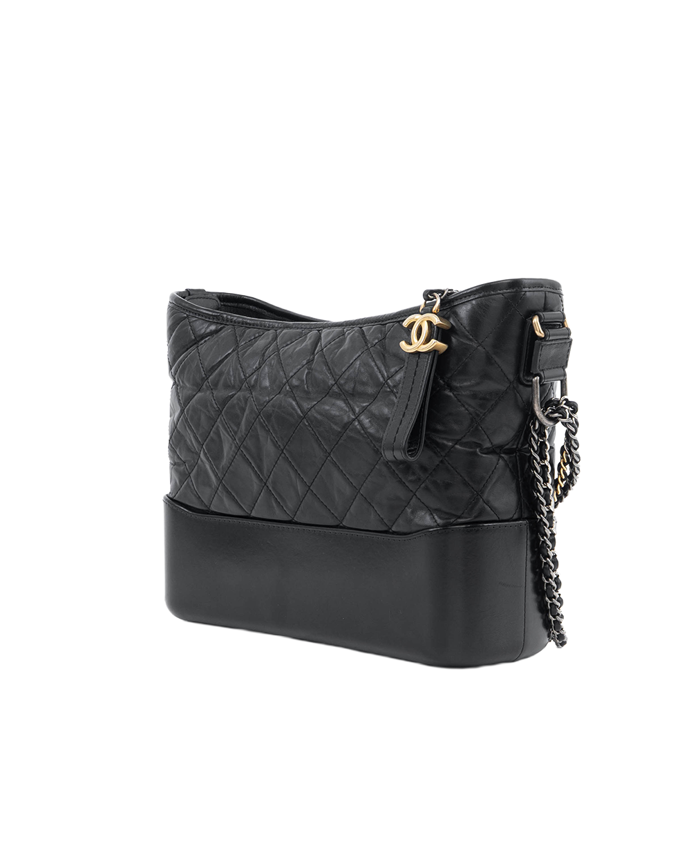 CHANEL GABRIELLE MEDIUM BLACK LAMB GHW 28618259 6075