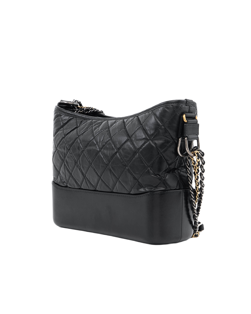CHANEL GABRIELLE MEDIUM BLACK LAMB GHW 28618259 6076