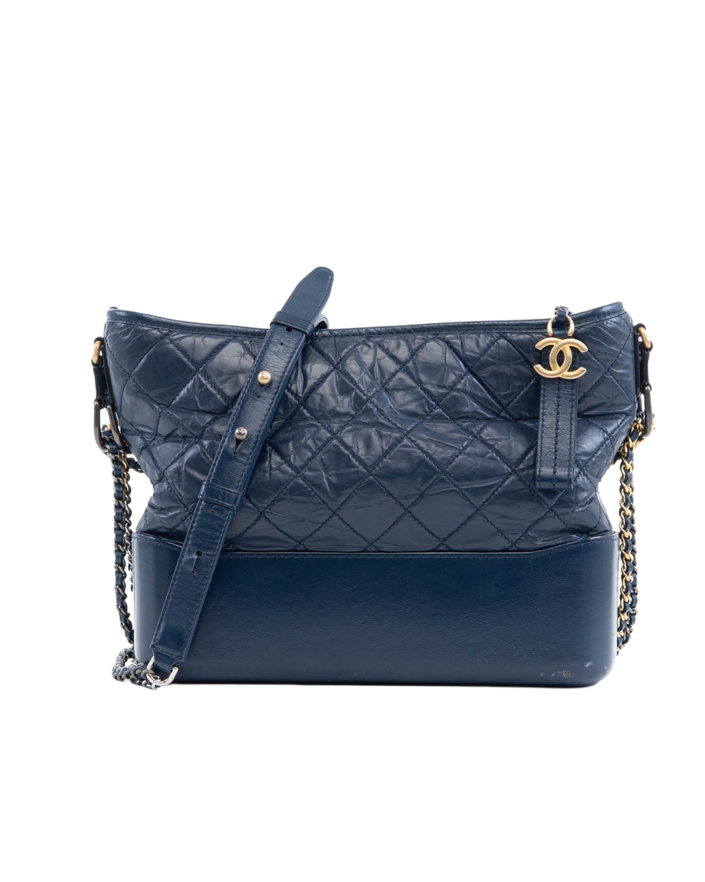 CHANEL GABRIELLE MEDIUM BLUE NAVY LAMB SGHW 25662318 1076