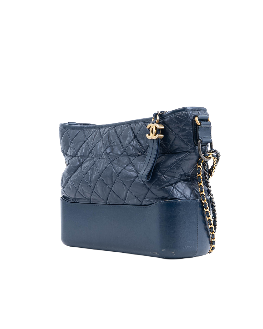 CHANEL GABRIELLE MEDIUM BLUE NAVY LAMB SGHW 25662318 1079