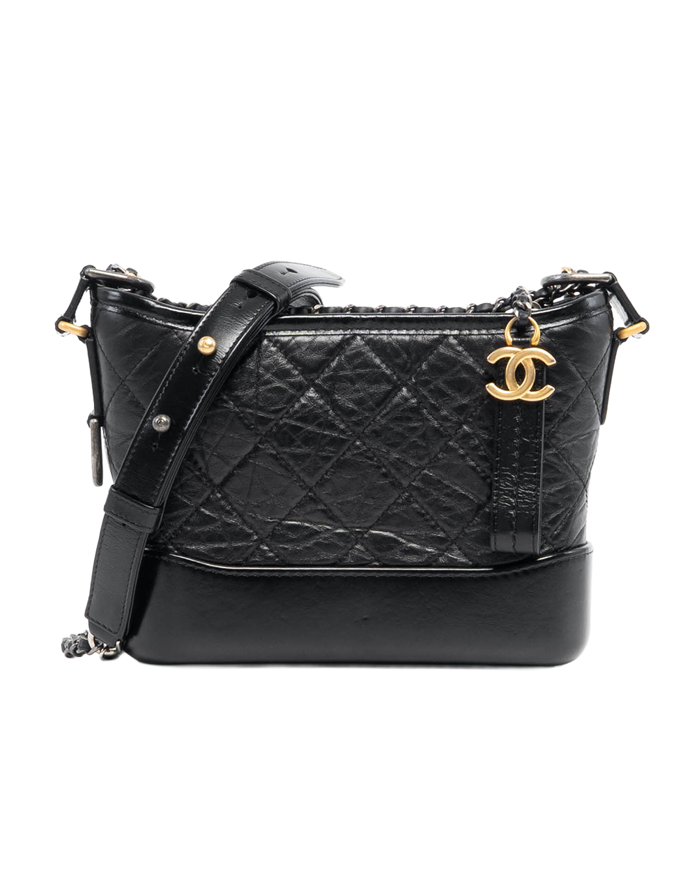 CHANEL GABRIELLE SMALL BLACK CALF GHW 31344821 4054