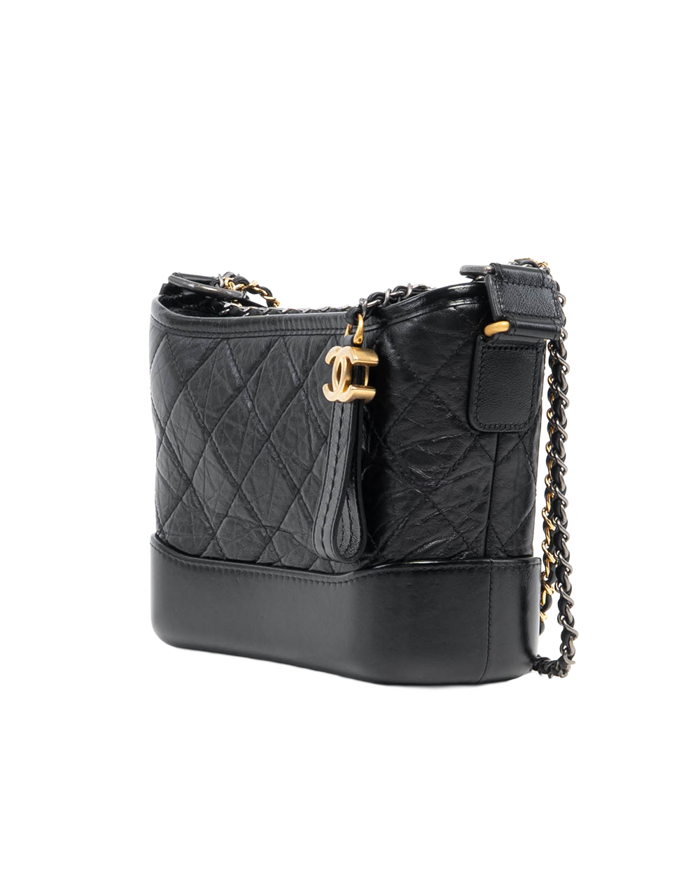 CHANEL GABRIELLE SMALL BLACK CALF GHW 31344821 4055