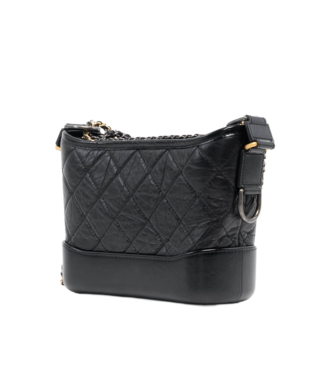 CHANEL GABRIELLE SMALL BLACK CALF GHW 31344821 4056