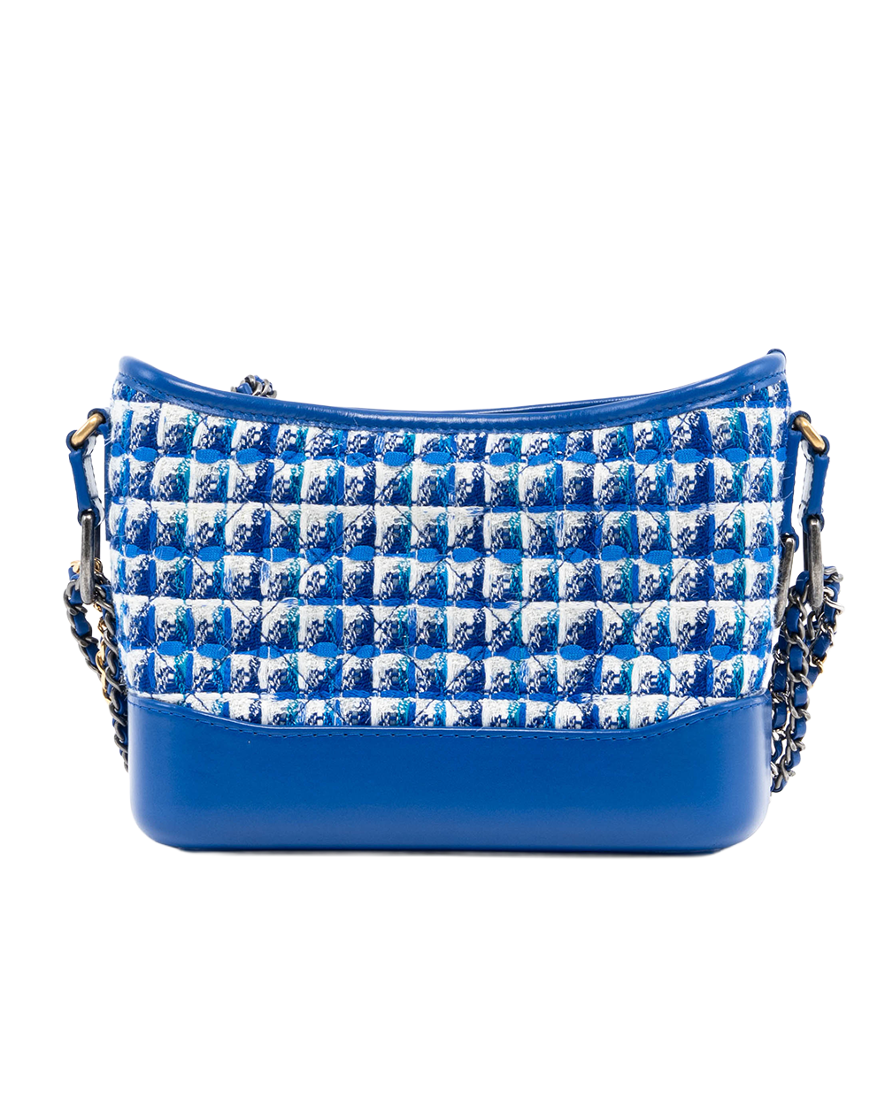 CHANEL GABRIELLE SMALL BLUE TWEED & CALF GHW 27311227 2037