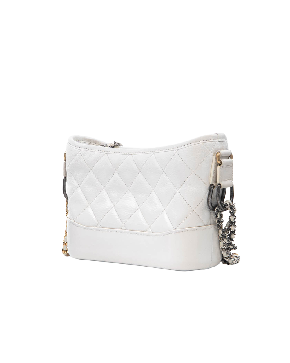 CHANEL GABRIELLE SMALL WHITE LAMB GHW 25585274 2140