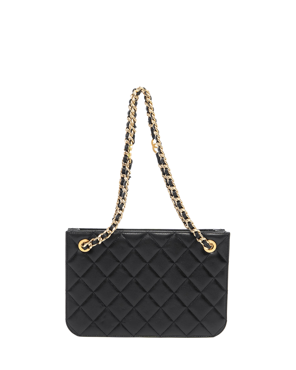 CHANEL HOBO BLACK LAMB GHW T552K9NK 09578