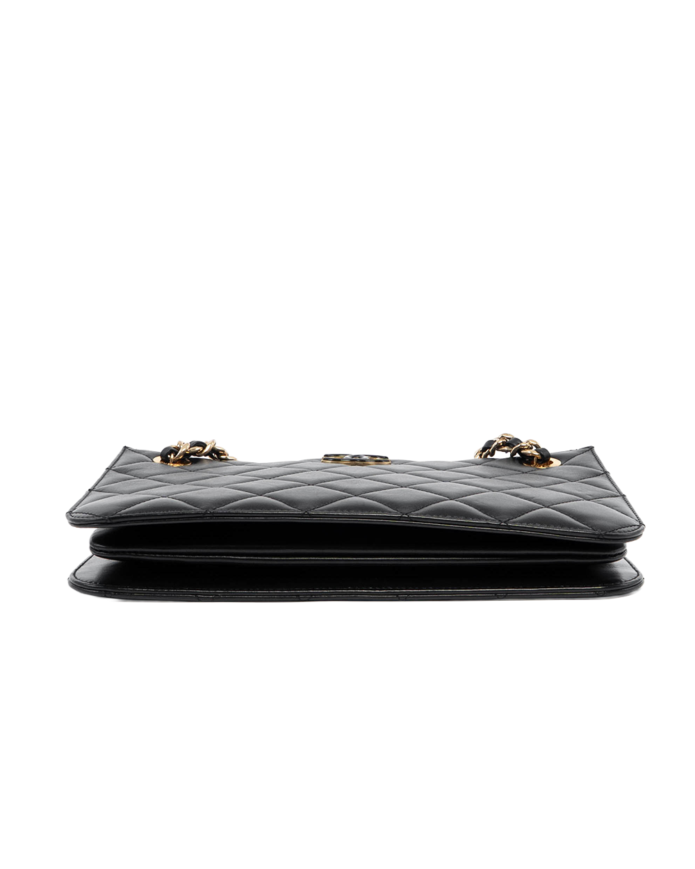 CHANEL HOBO BLACK LAMB GHW T552K9NK 09583