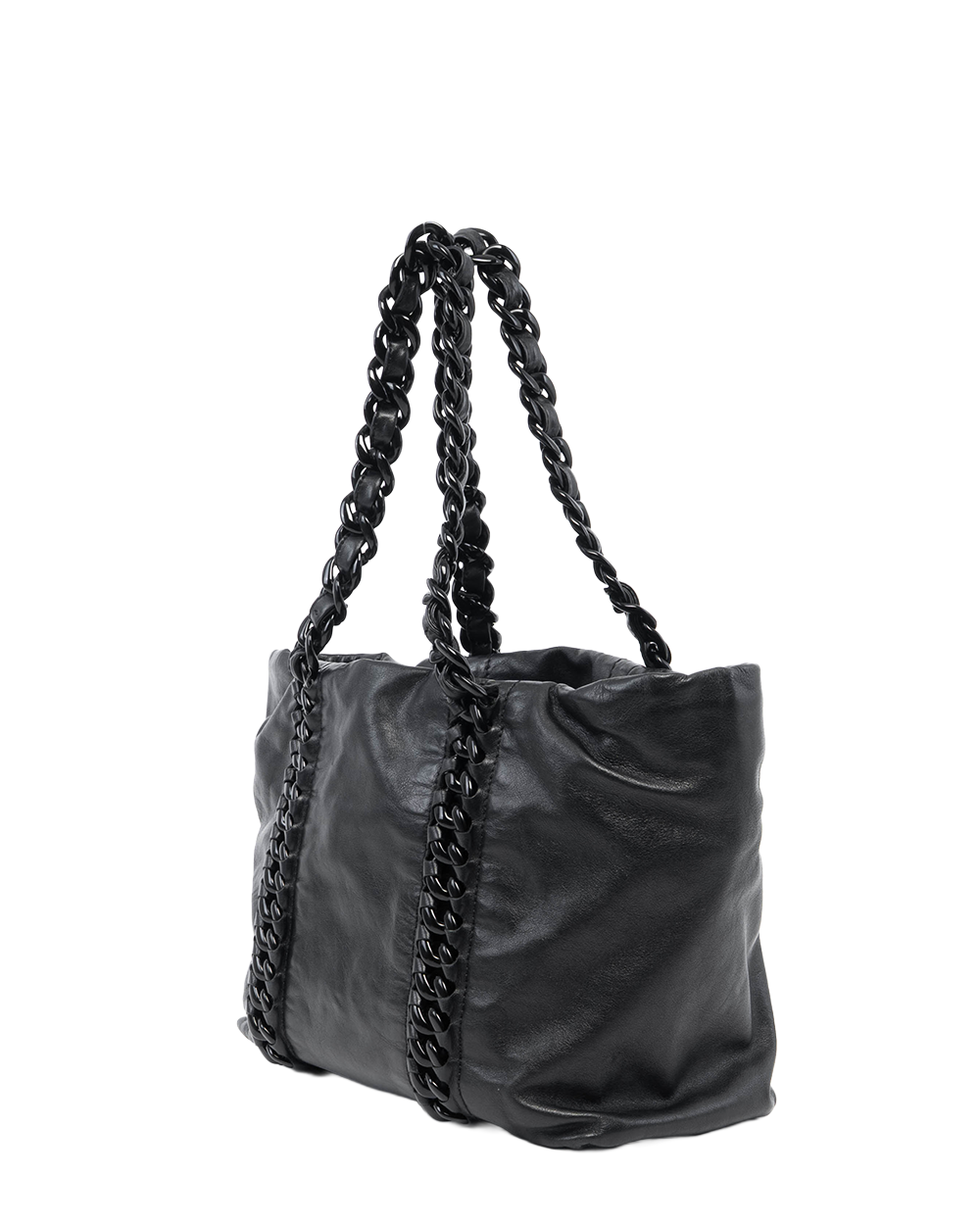 CHANEL MODERN TOTE BLACK CALF BHW 12137770 8022