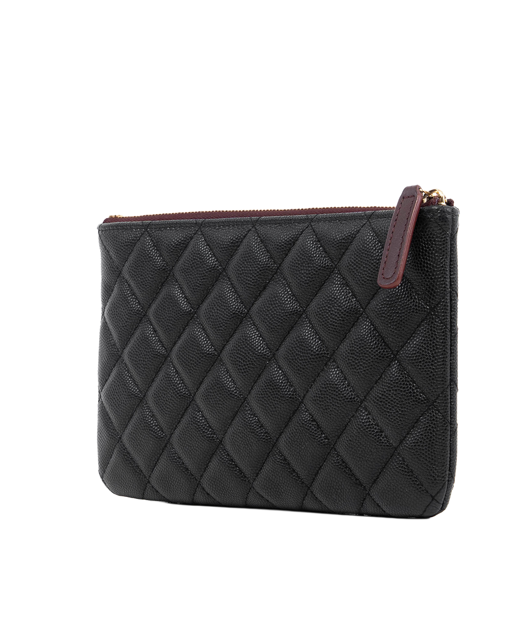 CHANEL O CASE 8 BLACK CAVIAR GHW 30655082 08297