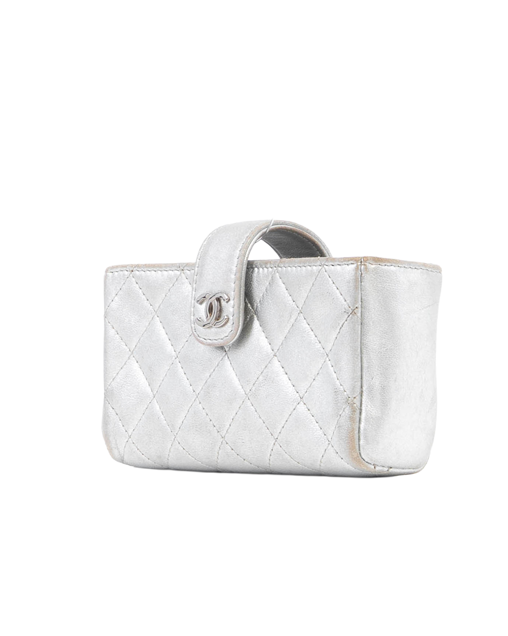 CHANEL O MINI CLUTCH GREY LAMB SHW 18550038 3075