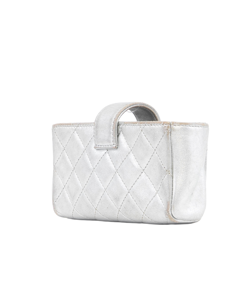 CHANEL O MINI CLUTCH GREY LAMB SHW 18550038 3076