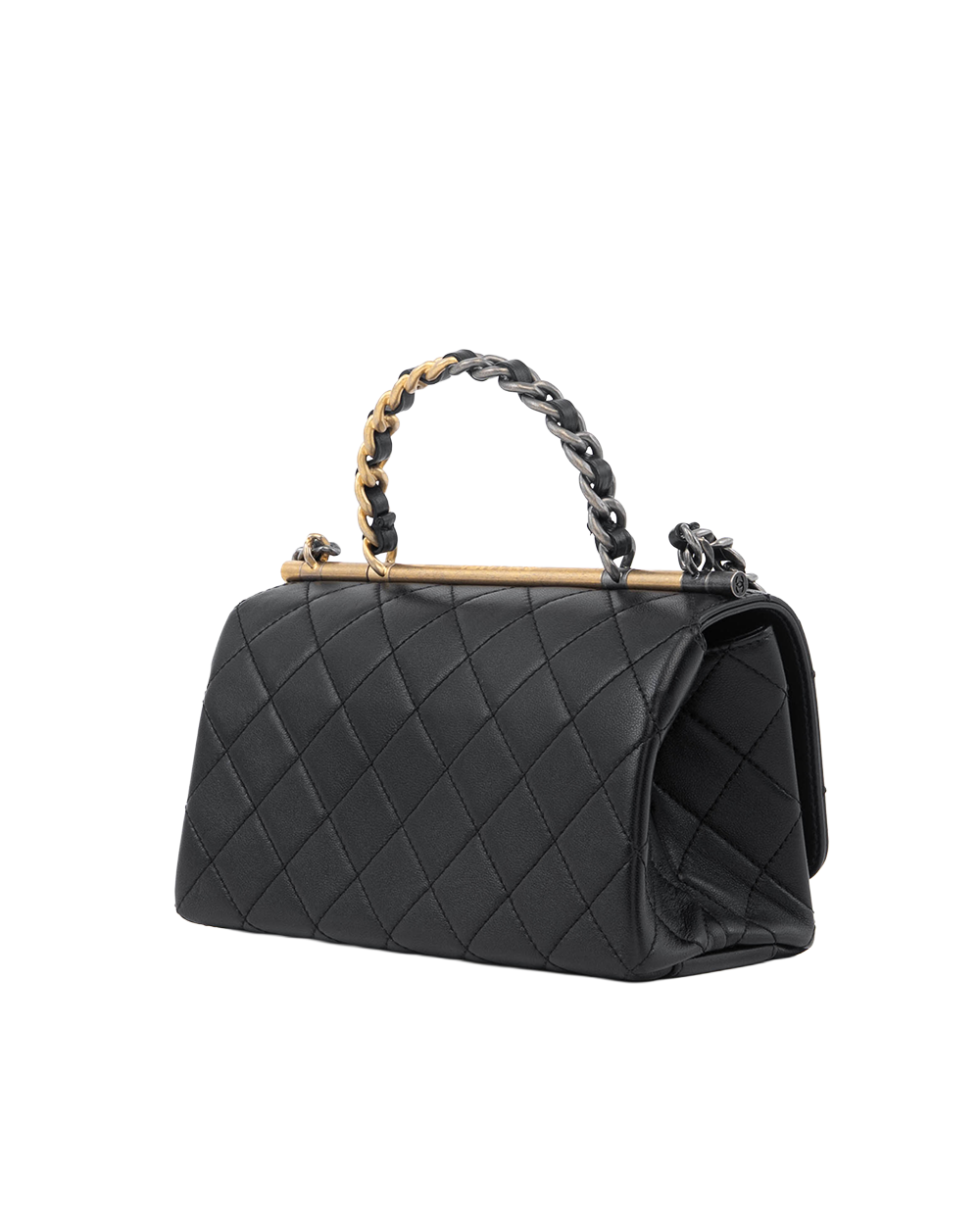 CHANEL PARISIENNE SHOULDER BAG 8 BLACK LAMB GHW 29882190 5119