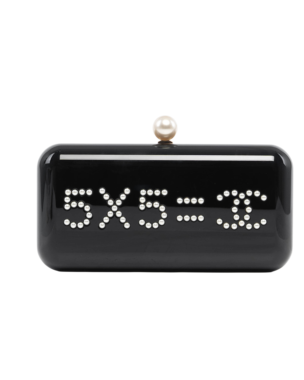 CHANEL RUNWAY CAES BAG WITH CHAIN BLACK PEARL GHW 20836618 8194