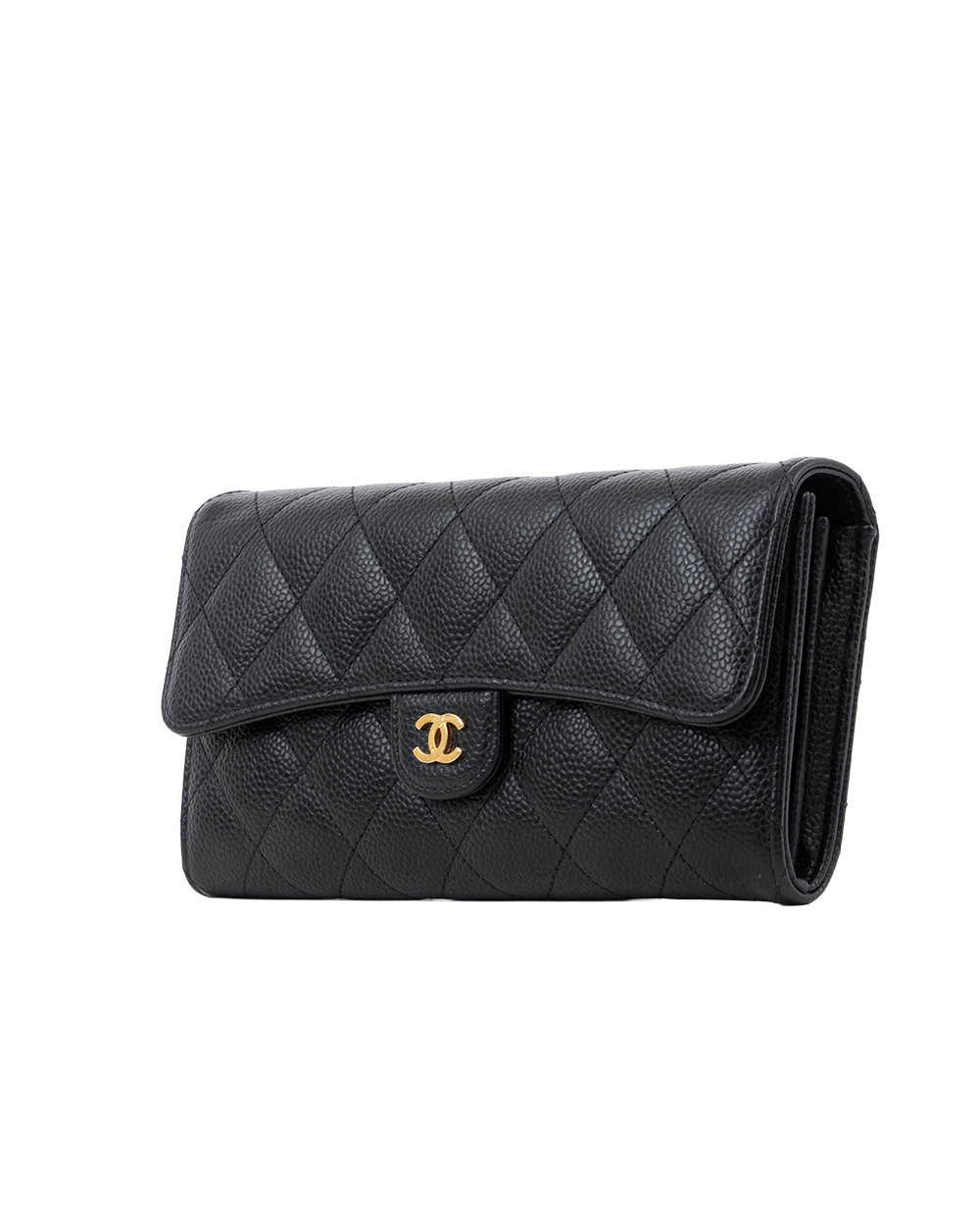 CHANEL SARAH LONG BLACK CAVIAR GHW 25870487 8124