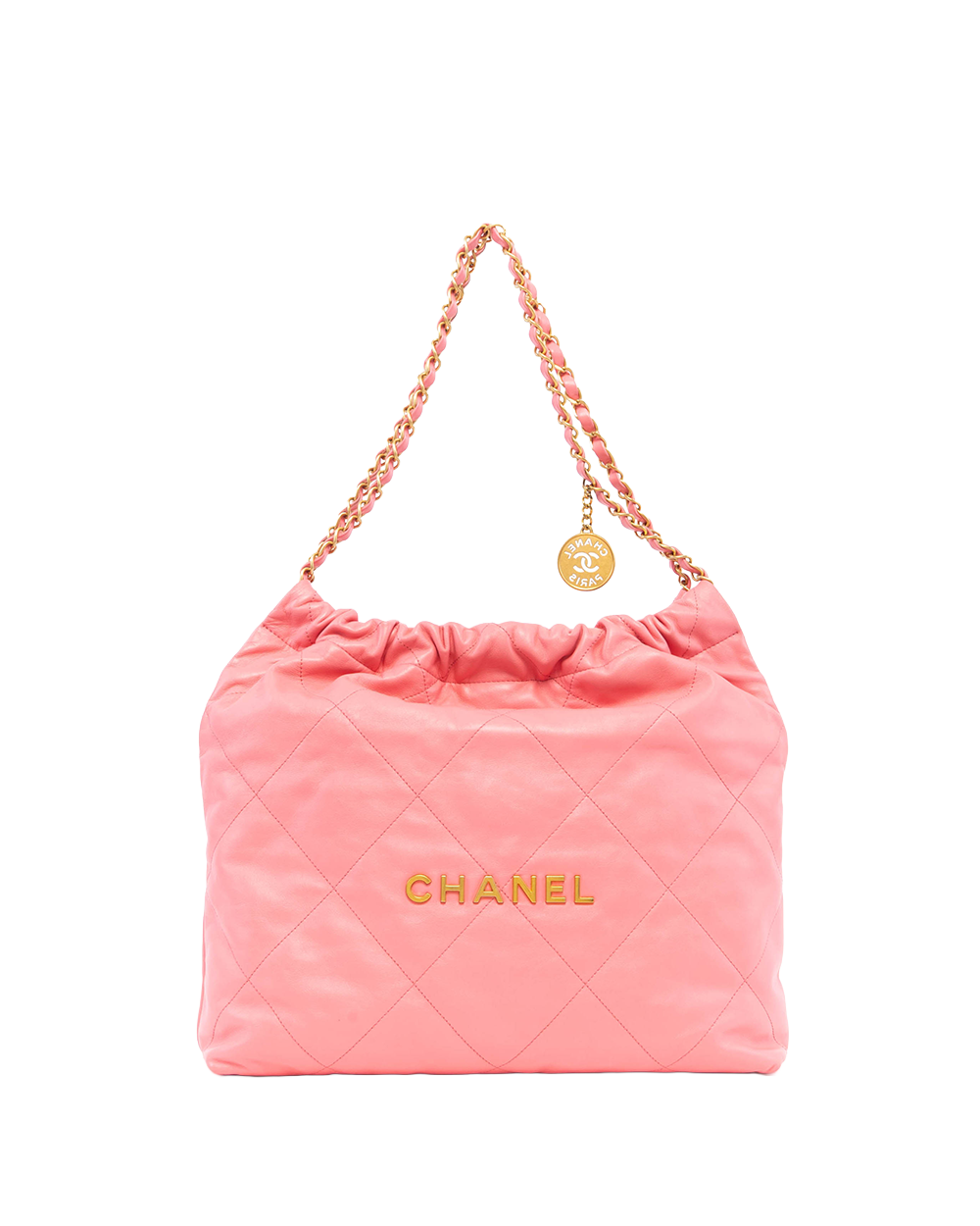 CHANEL TOTE 22 MEDIUM PINK CALF GHW G0116JAC 8163