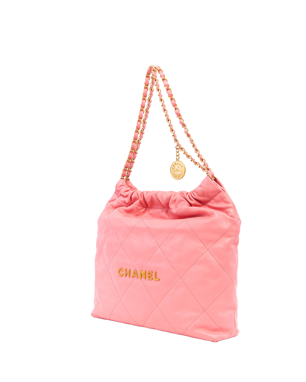 CHANEL TOTE 22 MEDIUM PINK CALF GHW G0116JAC 8164