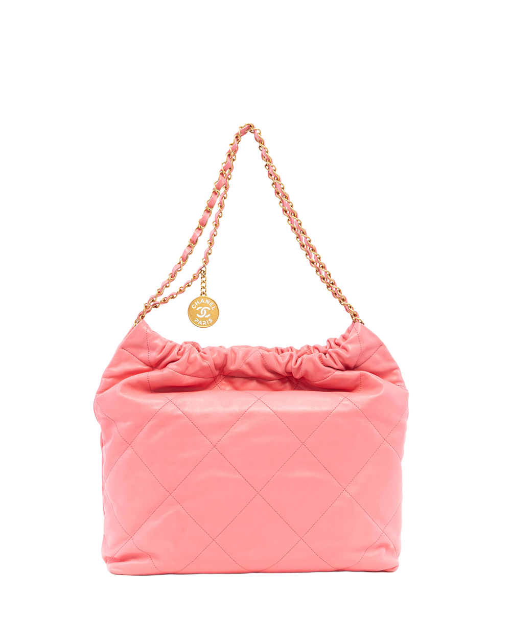 CHANEL TOTE 22 MEDIUM PINK CALF GHW G0116JAC 8166