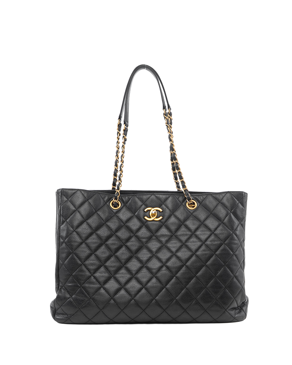 CHANEL TOTE LARGE BLACK CAVIAR GHW 21967468 1000