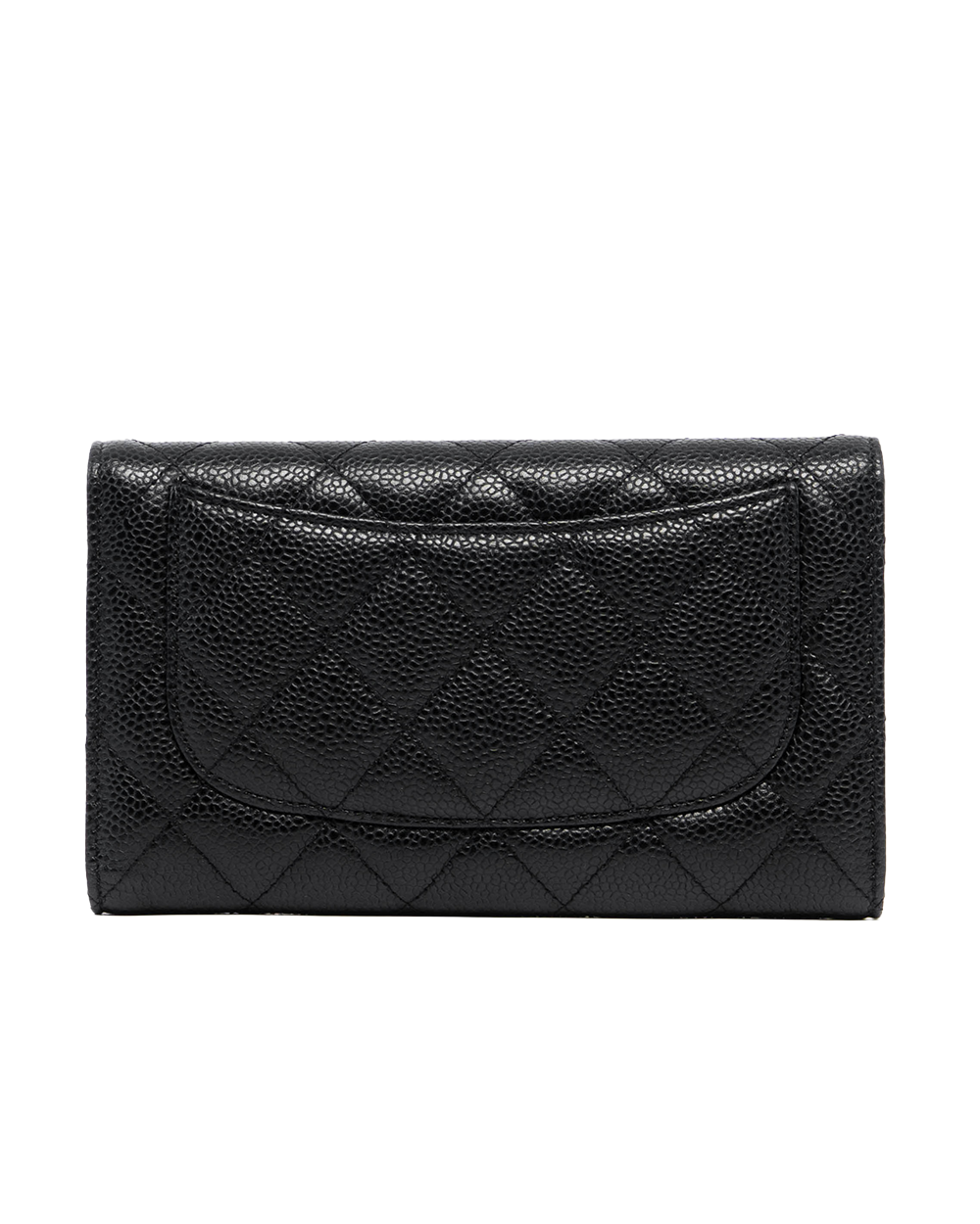CHANEL TRI FOLD WALLET LONG BLACK CAVIAR SHW 18075523 1247