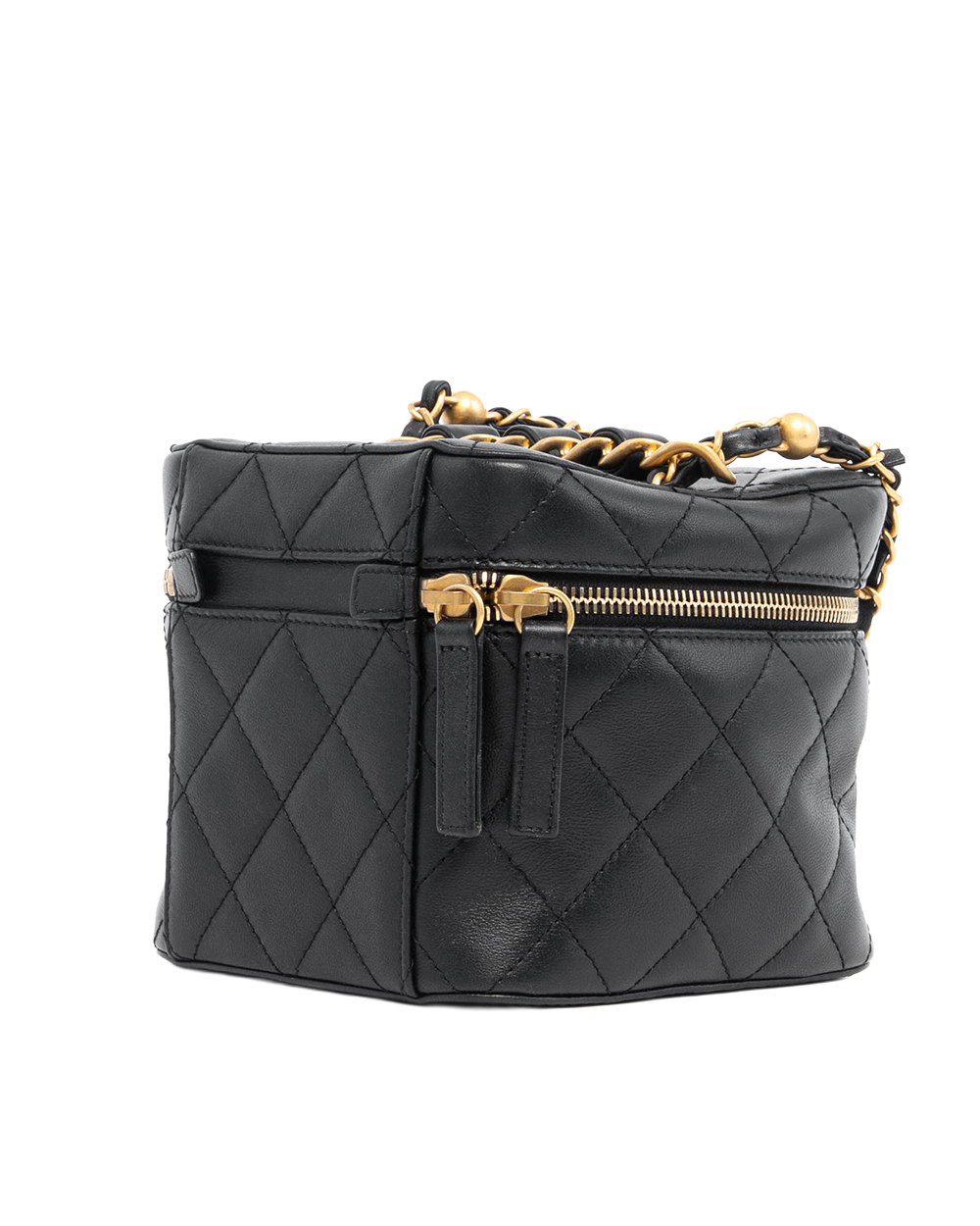 CHANEL VANITY BLACK LAMB GHW TG9PG5JK 08740