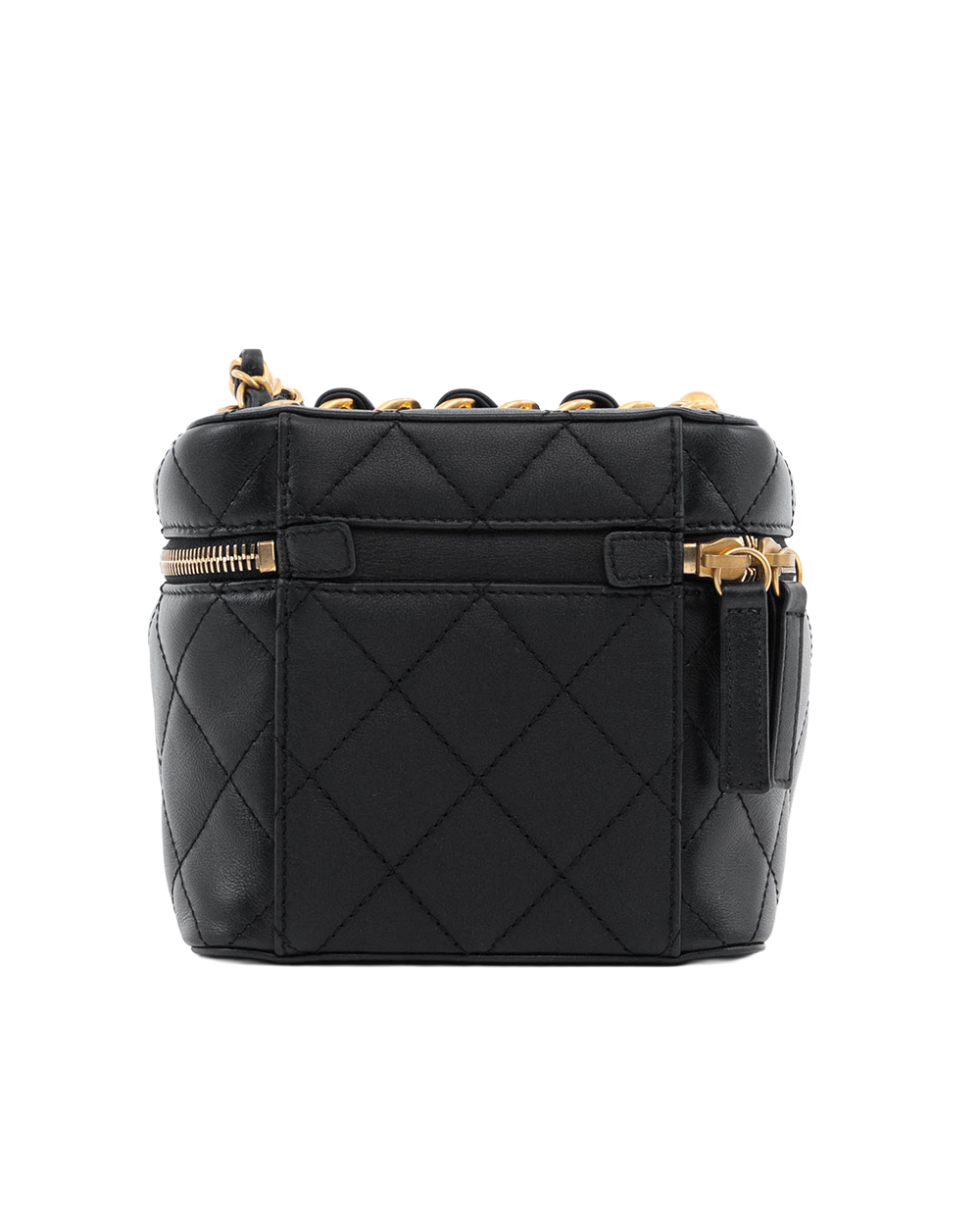 CHANEL VANITY BLACK LAMB GHW TG9PG5JK 08741