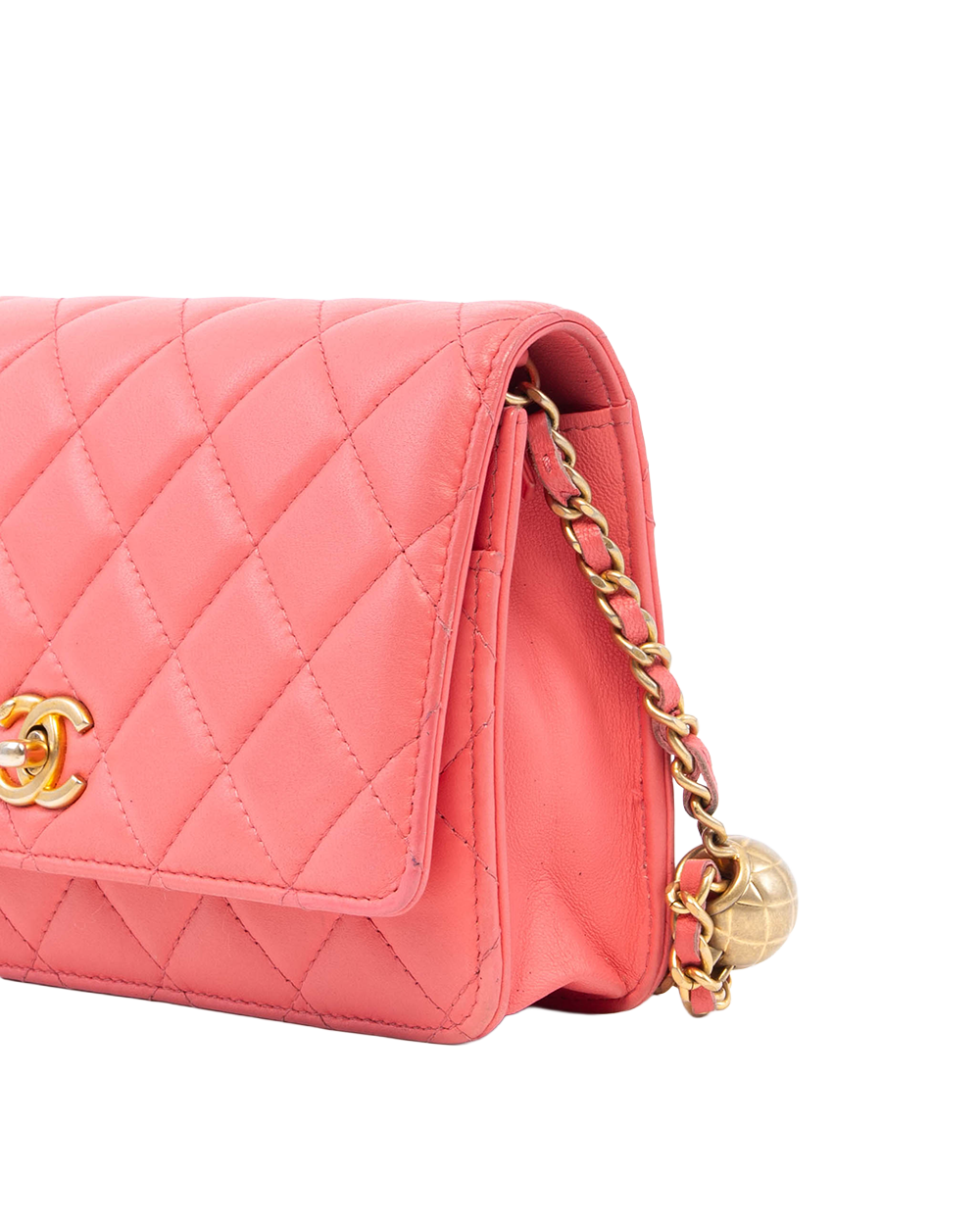 CHANEL WOC ADJUSTABLE CHAIN PINK LAMB GHW 30983874 8355