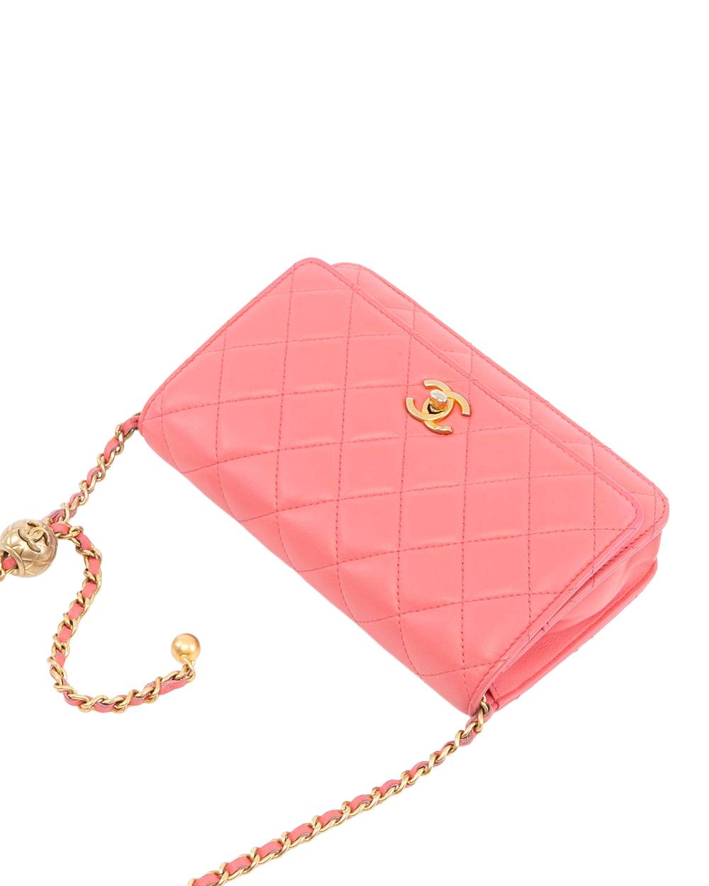 CHANEL WOC ADJUSTABLE CHAIN PINK LAMB GHW 30983874 8360