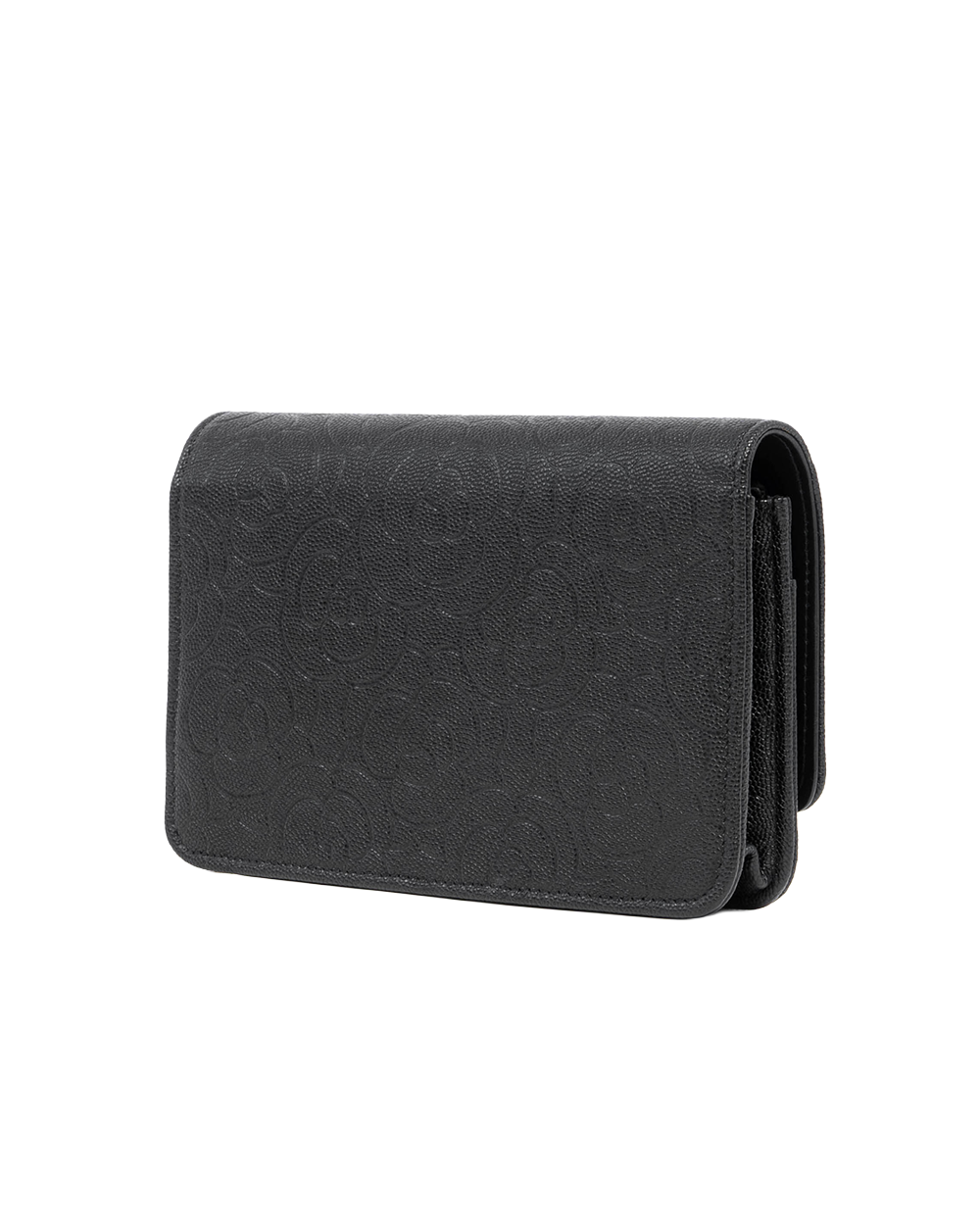 CHANEL WOC CAMELIA BLACK CAVIAR GHW HXCX0KX6 5071