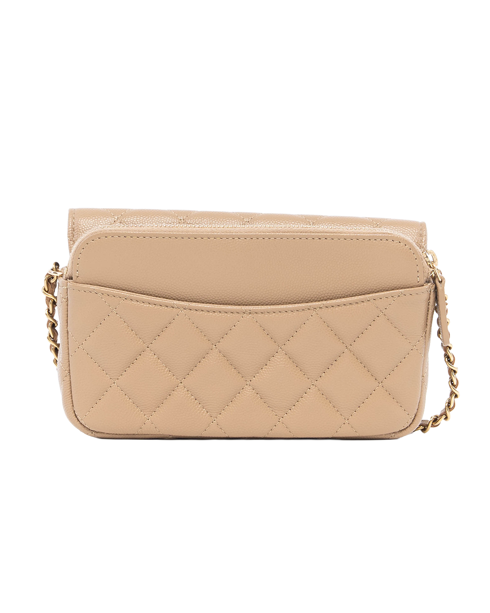 CHANEL WOC ZIPPY MINI BEIGE CAVIAR GHW XA9XC468 0608