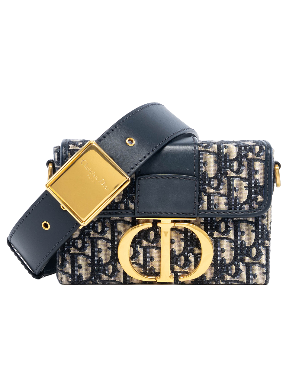 DIOR 30 MONTAIGNE BOX BLUE OBLIQUE JACUARD GHW 05 RU 0250 8081