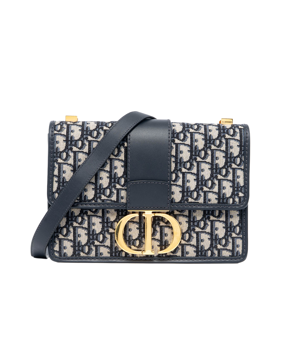 DIOR 30 MONTAIGNE MEDIUM BLUE NAVY OBLIQUE JACUARD GHW 29 MA 0200 00425