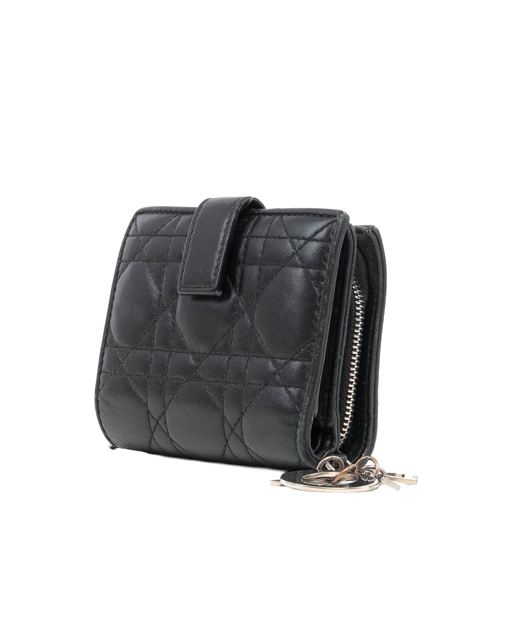 DIOR BI FOLD WALLET SHORT BLACK LAMB SHW 33 MA 0138 2256
