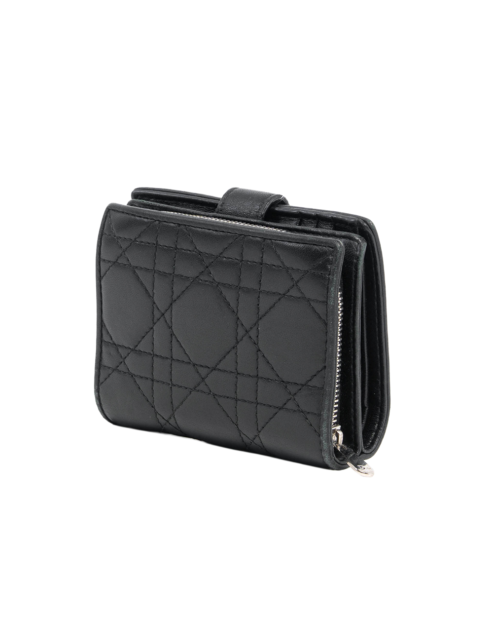DIOR BI FOLD WALLET SHORT BLACK LAMB SHW 33 MA 0138 2257