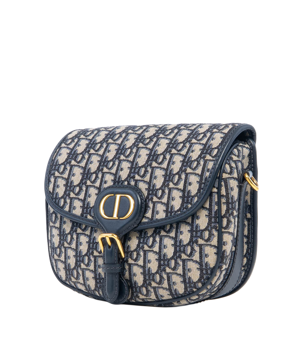 DIOR BOBBY MEDIUM BLUE OBLIQUE JACUARD GHW 05 BO 1220 8144