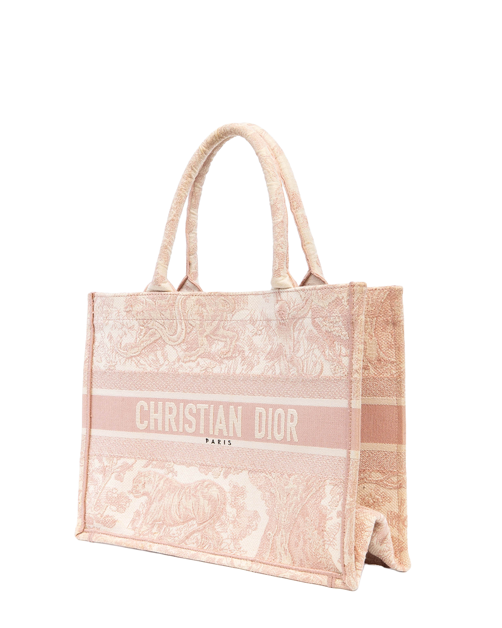 DIOR BOOK TOTE SMALL PINK JACQUARD 50 MA 0280 8161