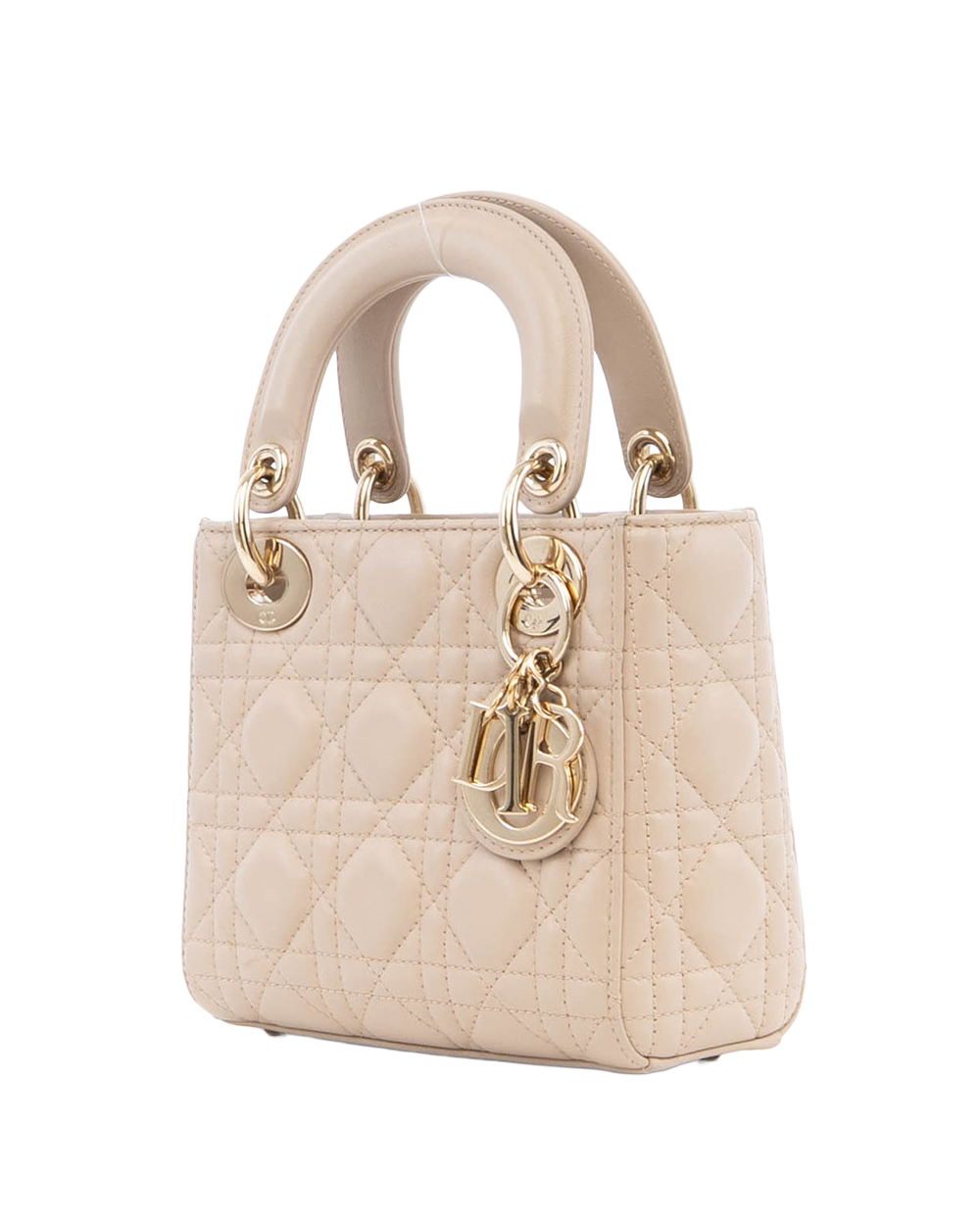 DIOR LADY MINI BEIGE LAMB GHW 88MA 0294 04792