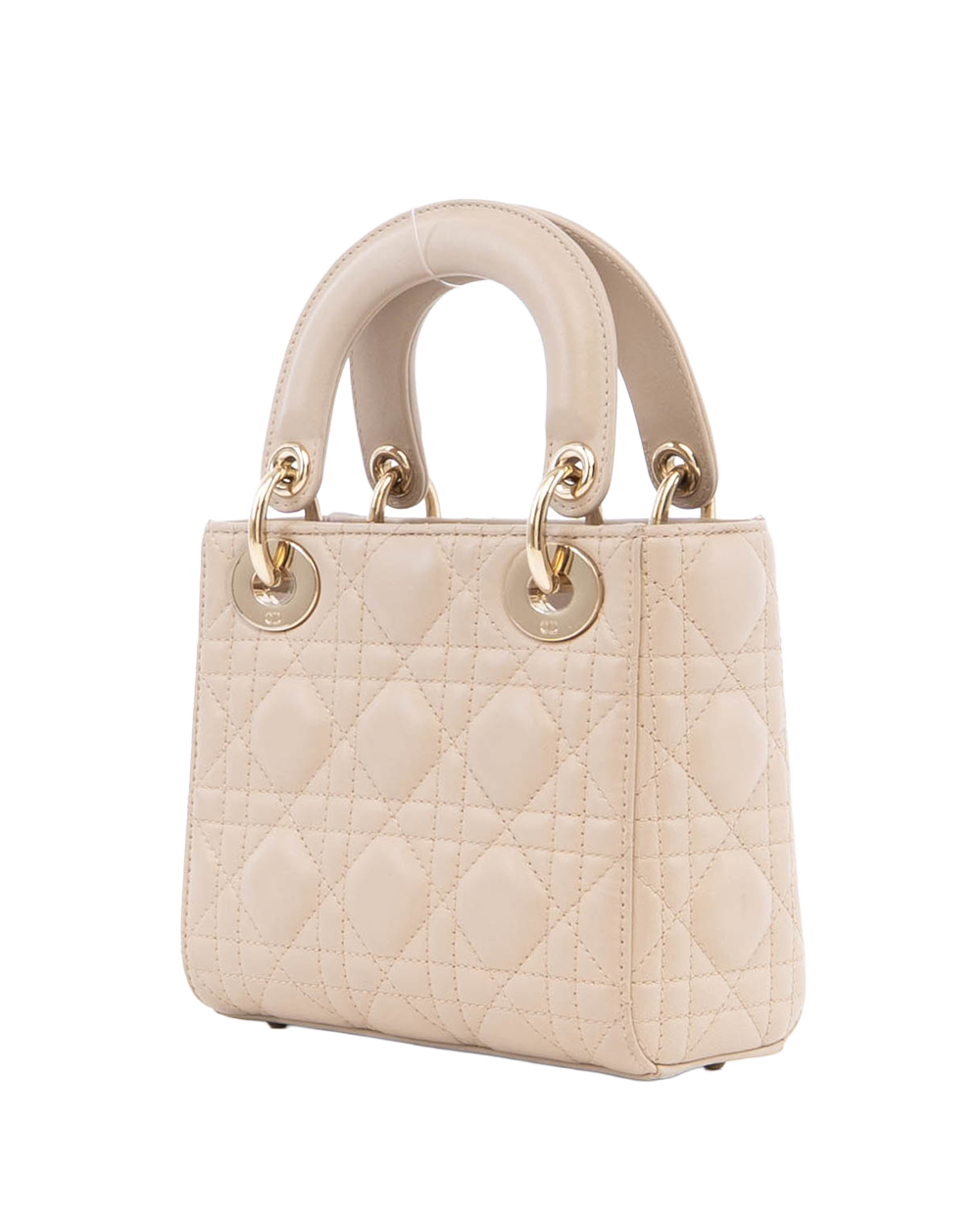 DIOR LADY MINI BEIGE LAMB GHW 88MA 0294 04793
