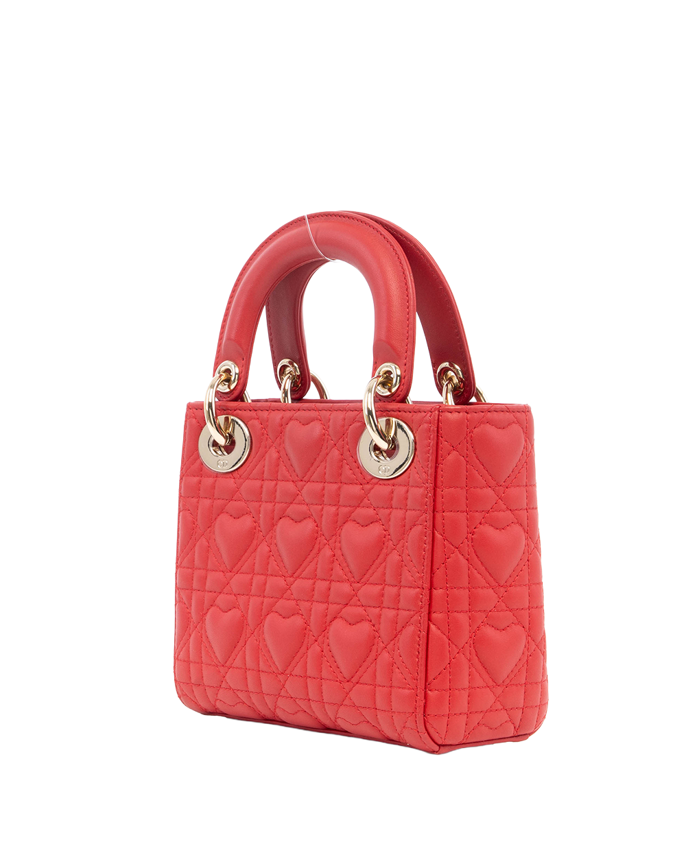 DIOR LADY MINI RED LAMB GHW 18 MA 0261 4023