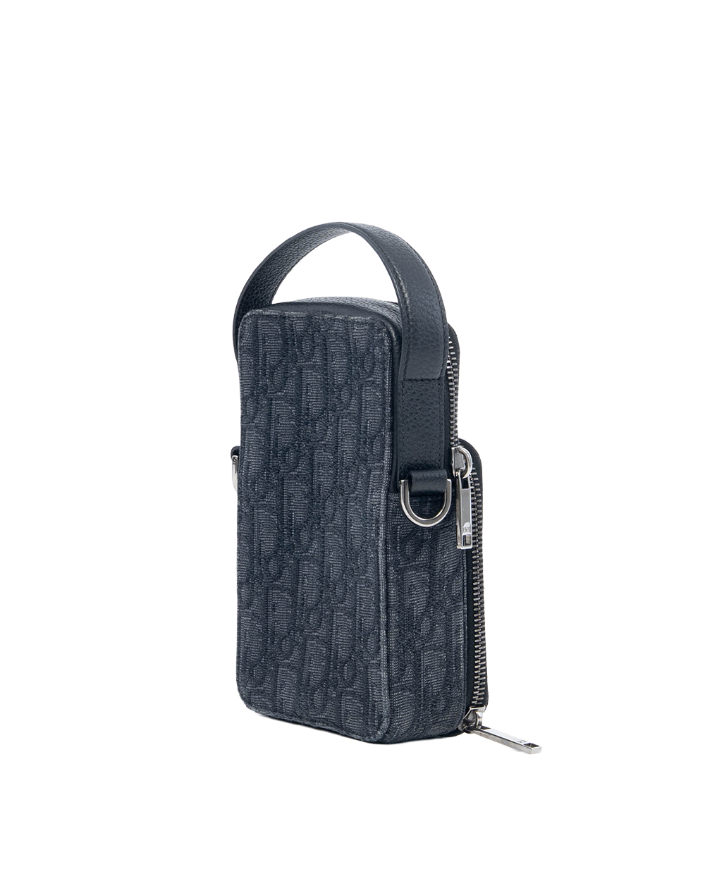 DIOR PHONE WITH CHAIN BLACK OBLIQUE JACUARD SHW 11 BO 0231 05457