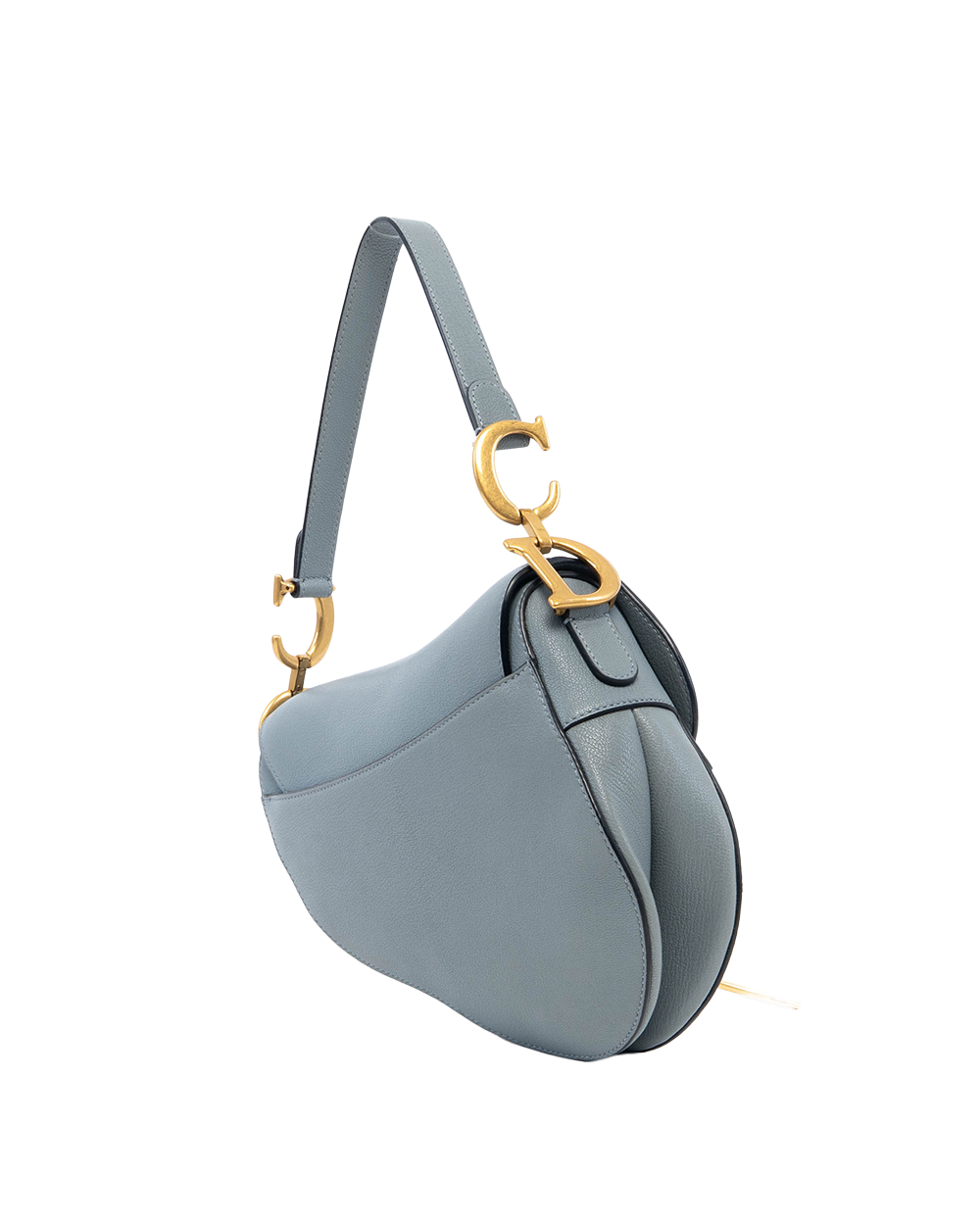 DIOR SADDEL BELT BAG MEDIUM BLUE CALF GHW 05 RU 0222 08308