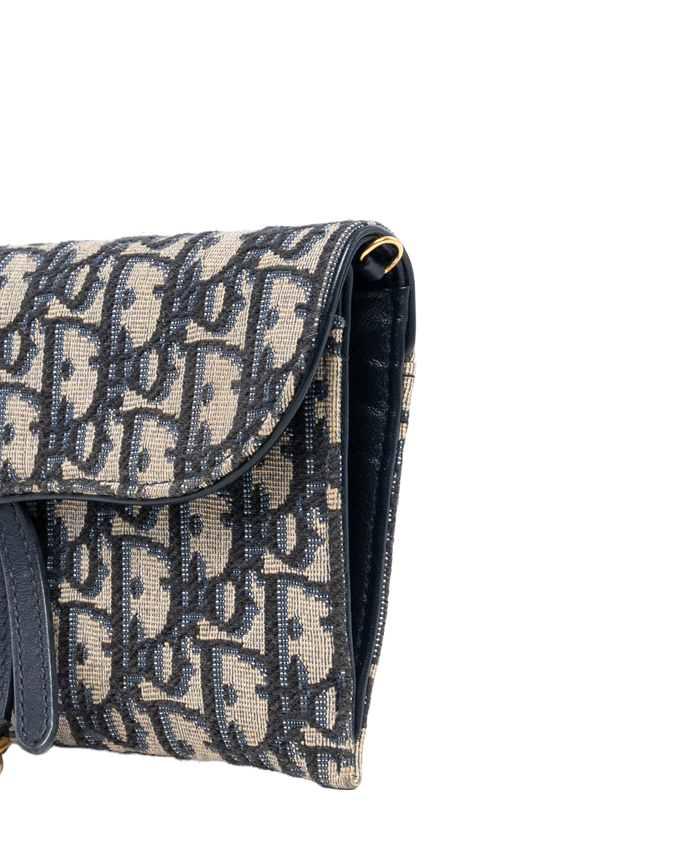 DIOR SADDEL WOC BLUE OBLIQUE JACUARD GHW 46 MA 1211 7152