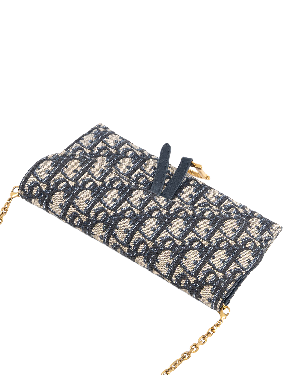 DIOR SADDEL WOC BLUE OBLIQUE JACUARD GHW 46 MA 1211 7156