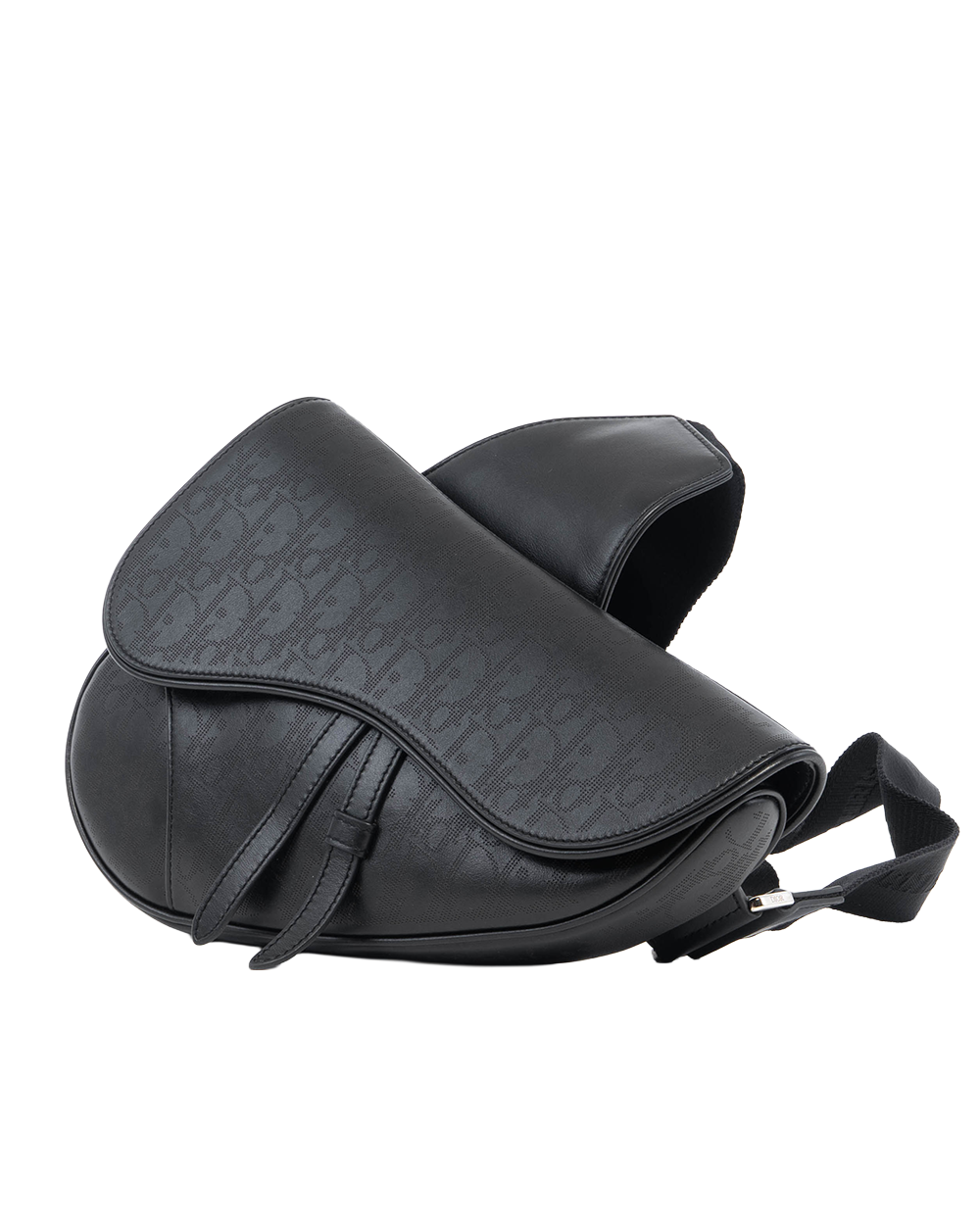 DIOR SADDLE BLACK CALF SHW 16 BO 0253 8316