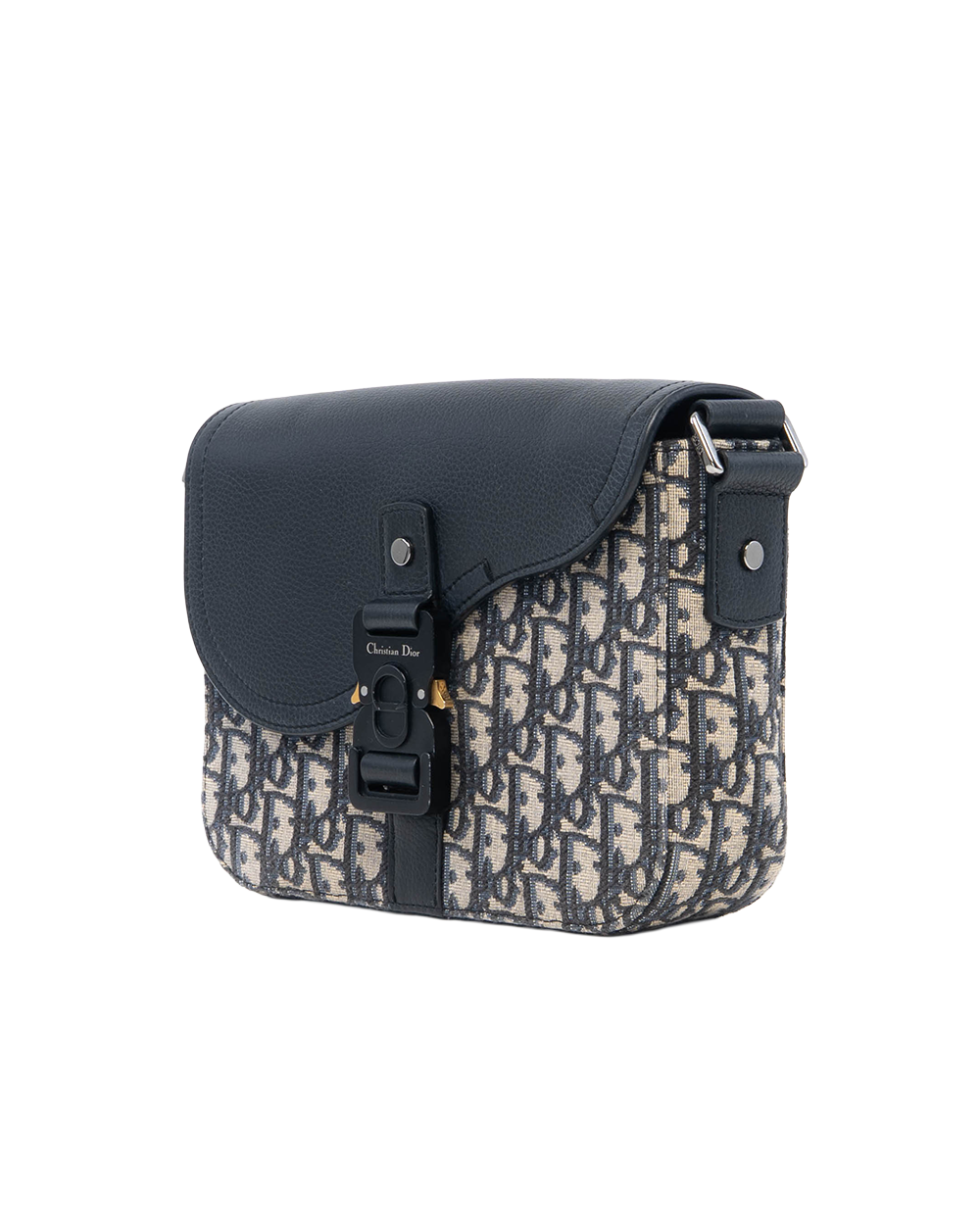 DIOR SADDLE MESSENGER BLUE OBLIQUE JACUARD SHW 21 BO 0233 5055