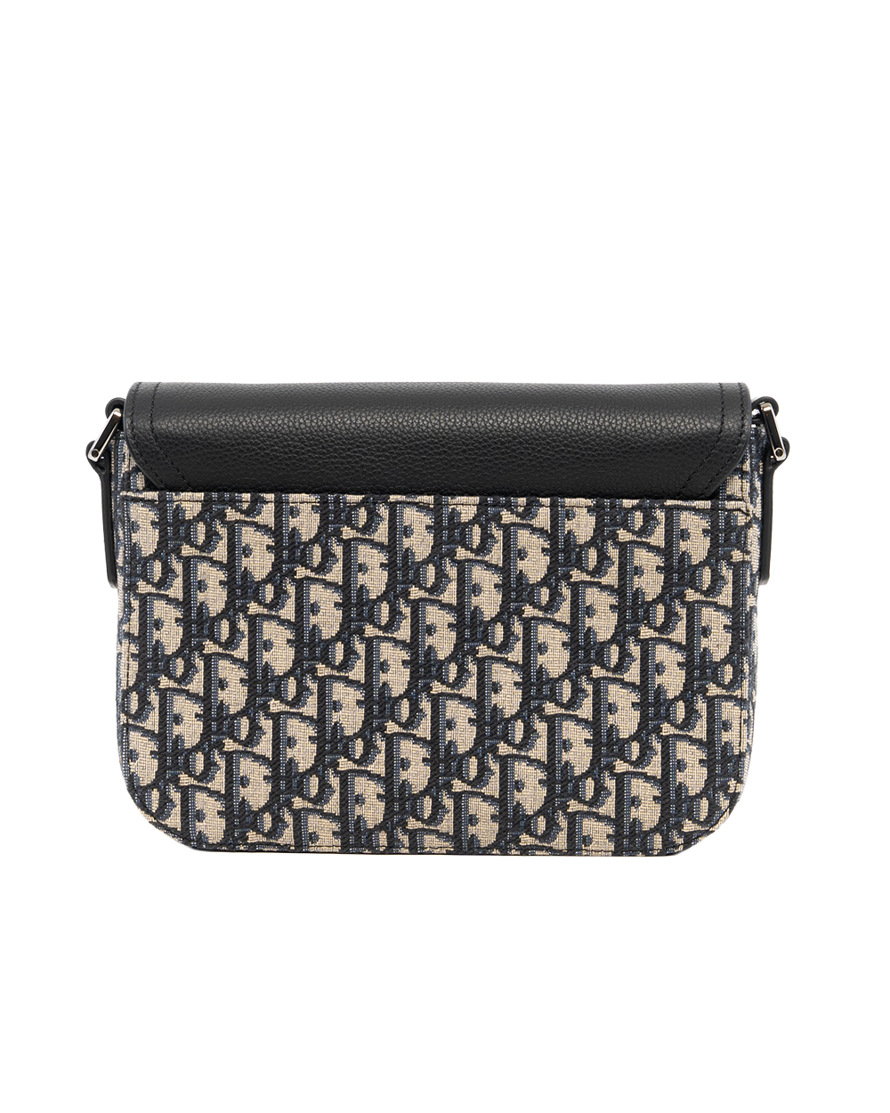DIOR SADDLE MESSENGER SMALL BLACK NAVY OBLIQUE JACUARD GHW SHW 28 BO 1222 09510