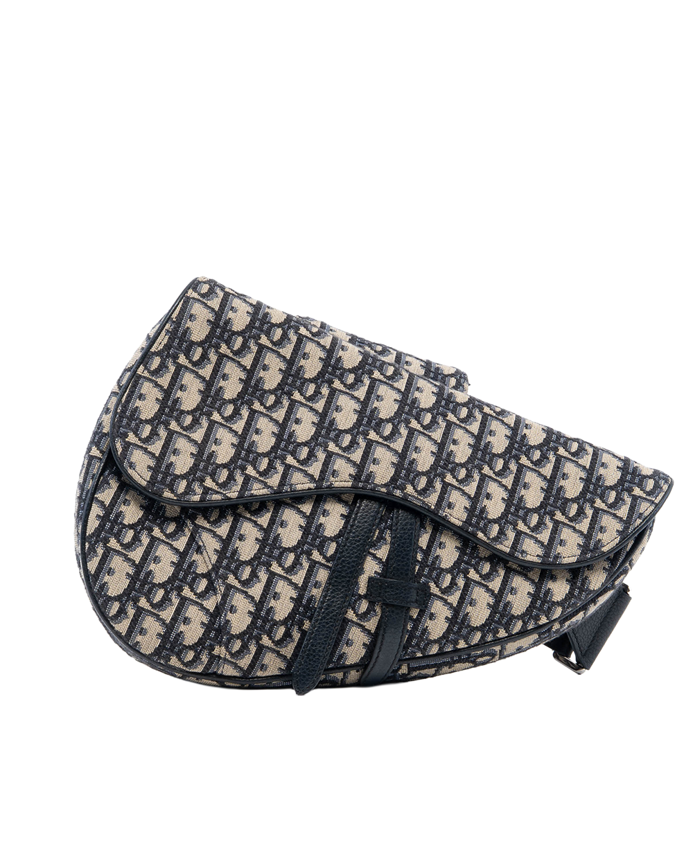 DIOR SADDLE NAVY OBLIQUE JACUARD SHW 26 BO 1220 8079