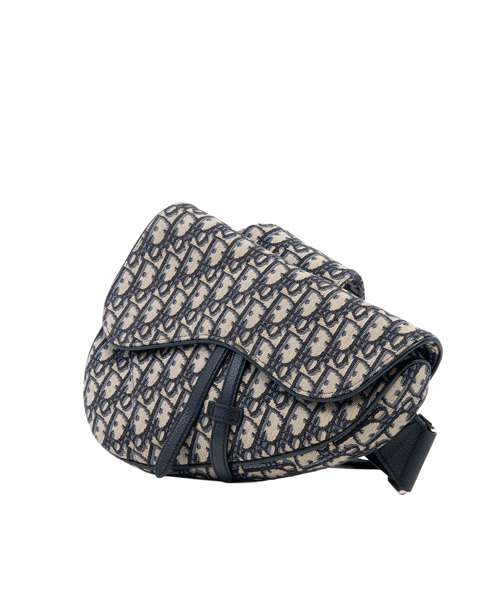 DIOR SADDLE NAVY OBLIQUE JACUARD SHW 26 BO 1220 8080