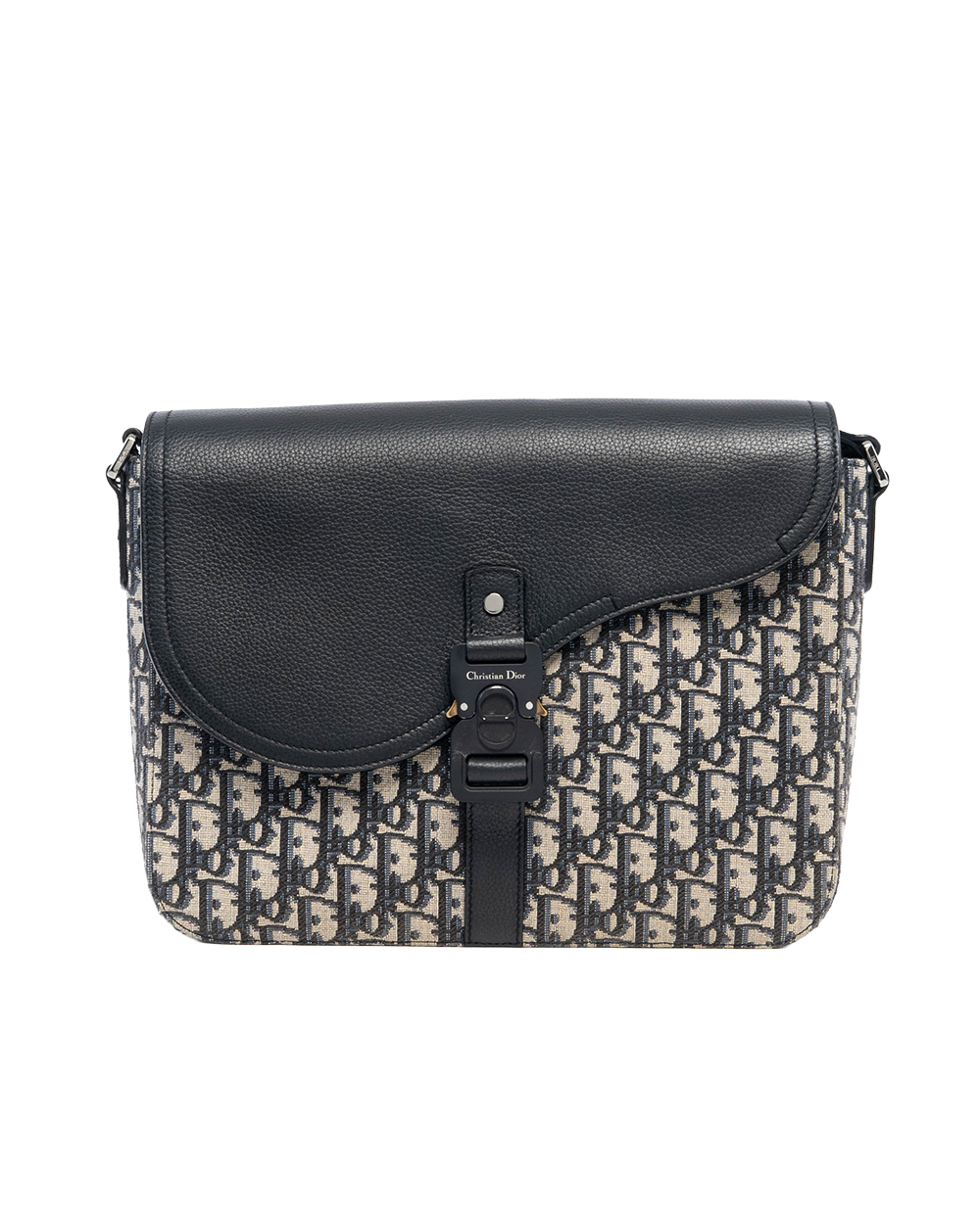 DIOR SADDLE POUCH MEDIUM NAVY OBLIQUE JACUARD SHW 11 BO 0292 01454