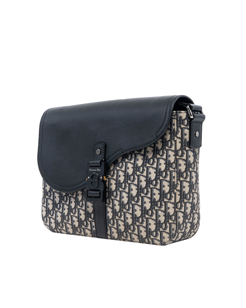 DIOR SADDLE POUCH MEDIUM NAVY OBLIQUE JACUARD SHW 11 BO 0292 01455