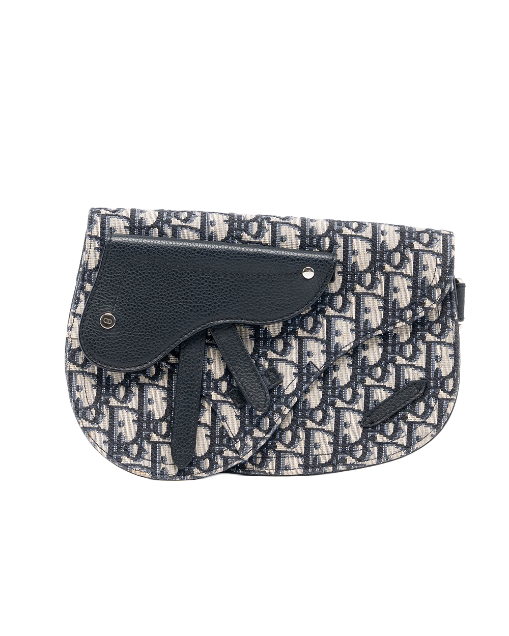 DIOR SADDLE POUCH NAVY OBLIQUE JACUARD SHW 19 BO 0290 00320